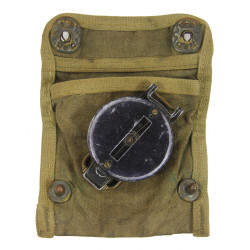 Boussole de marche, Gurley, avec pochette imprégnée