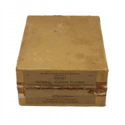 Box, Cardboard, for Plasma Bottle, Army-Navy, American Red Cross