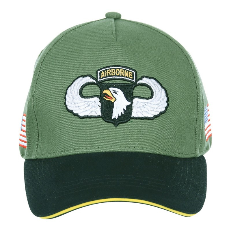 Casquette, 101st Airborne Division,WWII, kaki