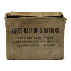 Carton de ration, 1st Half of 5 rations, Ten-in-One