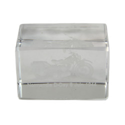 Presse-papier cristal Harley