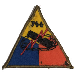 Patch, 746th Tank Bn., D-Day Utah Beach, Embroidered