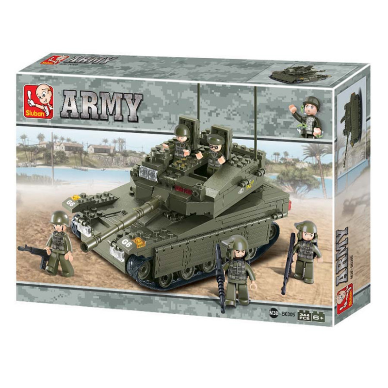 Tank et soldats, Sluban, M38-B0305