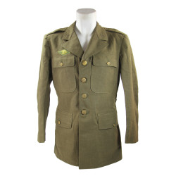 Coat, Wool, Serge, OD, 40S