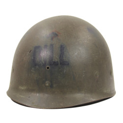 Casque M1, liner Westinghouse, Captain, nominatif