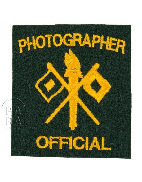 Official Photographer patch