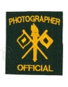 Official Photographer patch Official Photographer patch