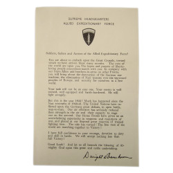 Statement, D-Day, General Dwight Eisenhower, June 5, 1944