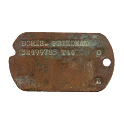 Dog Tag, T/5 Boris Friedman, 1787th Ordn. Co., 8th Air Force, USAAF, ETO