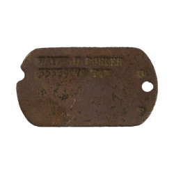 Dog Tag, Cpl. Wayne Bohler, ETO