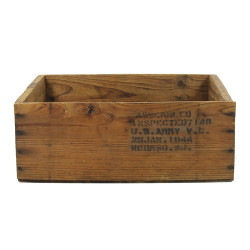 Caisse en bois, US Army, janvier 1944