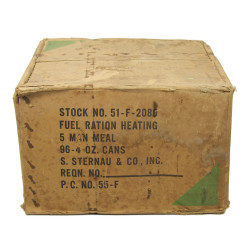 Carton, Ration, V3s, Fuel ration heating, 1944, Alsace