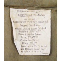 Rasoir, DURHAM Duplex Kit, US Army