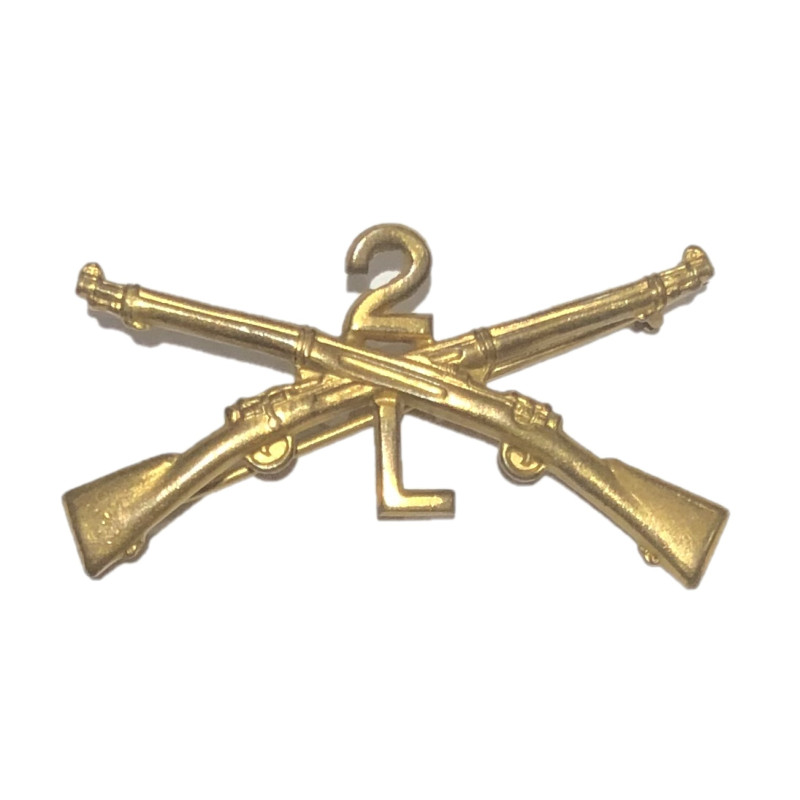 Insignia, Collar, Officer, L. Co., 2nd Inf. Reg., 5th Infantry Division Insignia, Collar, Officer, L. Co., 2nd Inf. Reg., 5th Infantry Division