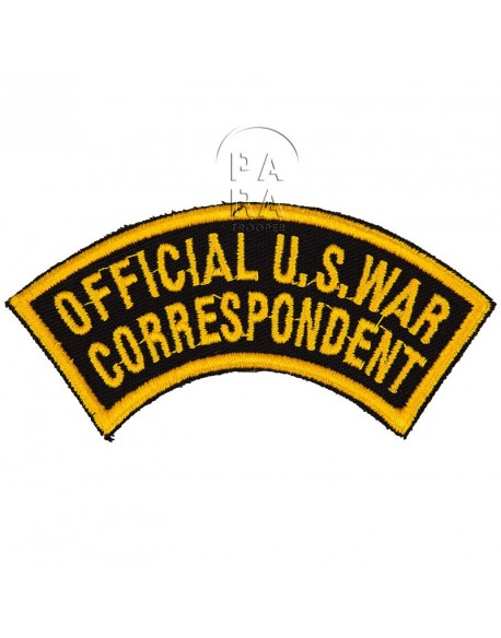 Official U.S. War Correspondent patch