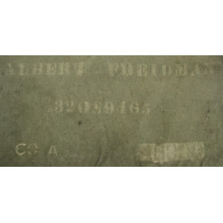 Bag, Duffle, 1943, Albert Friedman, Co. A, 50th Signal Battalion, Normandy