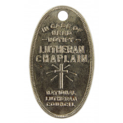Médaillon religieux US Military personnel, Lutheran, dog tags