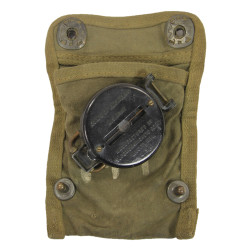 Compass, Superior Magneto Corp., with Canvas Pouch, Laundry Number