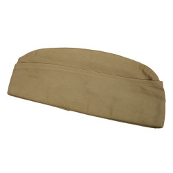 Cap, Garrison, Chino, Size 7 1/8, 1942
