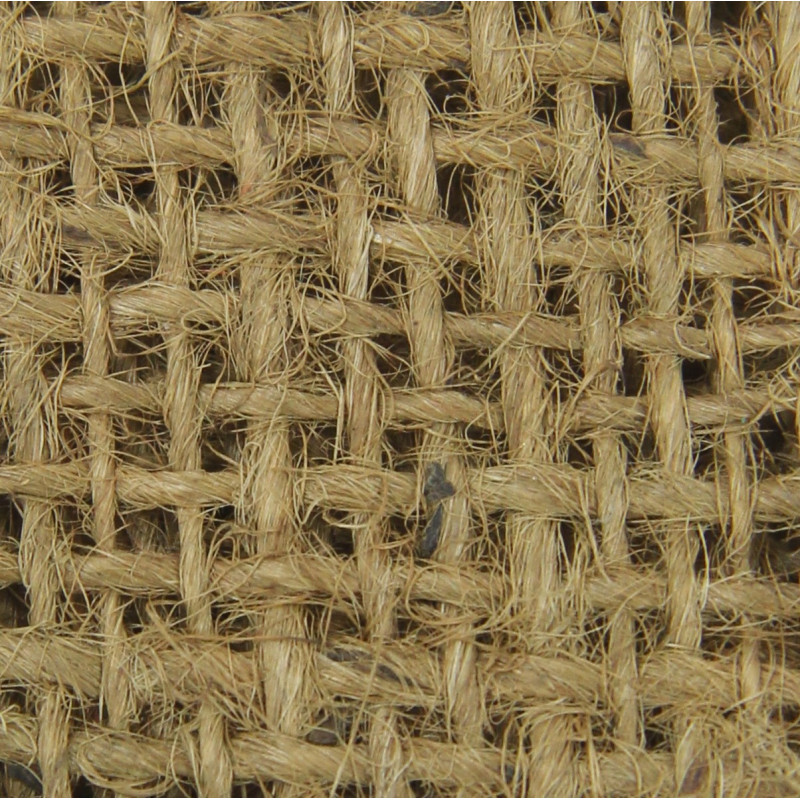 Toile de jute imprégnée pour filet de casque, Marron clair