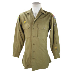 Shirt, Wool, Special, Private First Class, 3rd Army, 14 x 32, 1943