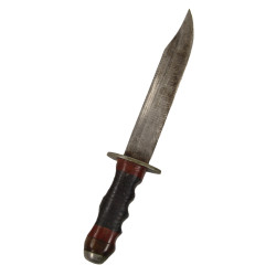 Knife, Combat, Theater-made, with Leather Scabbard