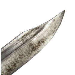 Couteau de combat, fabrication artisanale, avec fourreau en cuir