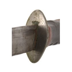 Couteau de combat, fabrication artisanale, avec fourreau en cuir