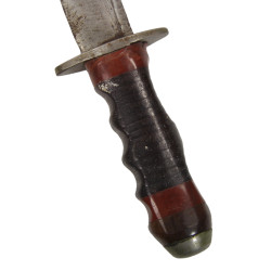Couteau de combat, fabrication artisanale, avec fourreau en cuir