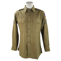 Shirt, Wool, Officer, Private First Class, Fifth Army, 15 1/2 x 32