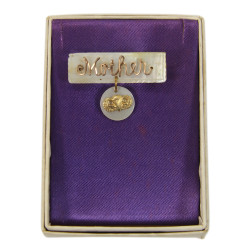 Broche, Mother, parachutiste, dans sa boîte