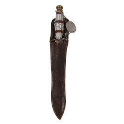 Dagger, Stiletto, with Dog Tag, W. T. Watson, US Maritime Service, Merchant Marine