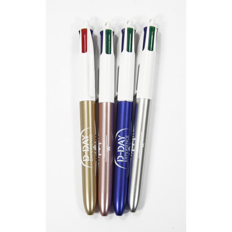 Pen, 4 colors, D-Day Experience, BIC