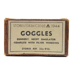 Goggles, Gunnery, Night Simulator, Royal Air Force, 1944