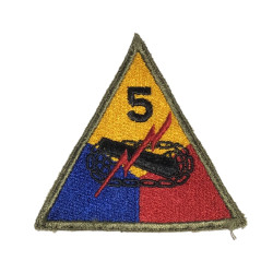 Patch, 5th Armored Division, Green Back 1943