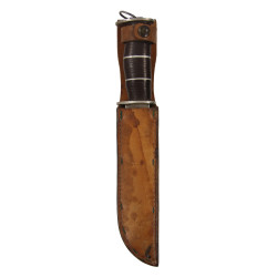 Knife, Combat, EGW Type, with Leather Scabbard