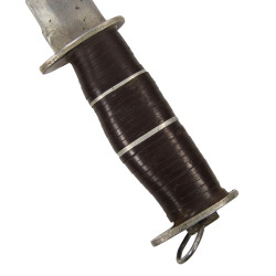 Couteau de combat type EGW, avec fourreau en cuir