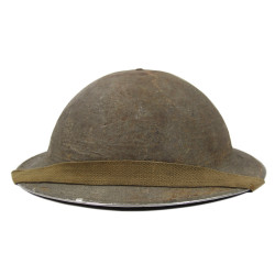 Helmet, Mk II, British, F.&L.-TTC, 1939-1943, Brushed Concrete Camo