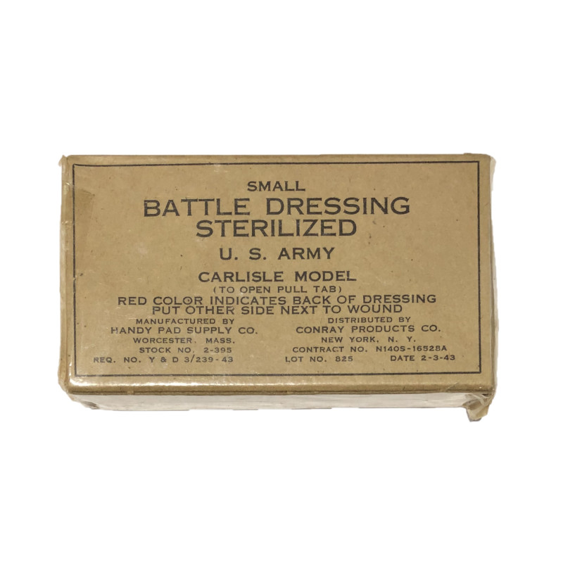 Pansement, Small Battle Dressing Sterilized, US Navy contract N140S