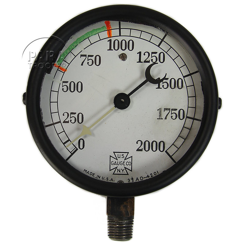 Manomètre, US Gauge Co., NY, 2000 bars