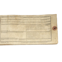 Carnet d'étiquettes de blessés, U.S. Field Medical Card Book, 1967