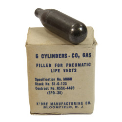 Cylinder, CO² Gas-Filled, US Navy, Kidde Manufacturing Co.
