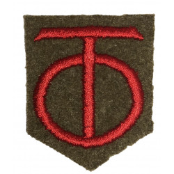 Insigne, 90th Infantry Division, brodé sur feutre