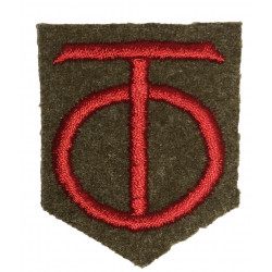 Patch, 90th Infantry Division, Embroidered on Felt