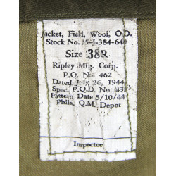 Blouson Ike, T/4 Ernest Theuerkauf, Medic, 84th Infantry Division, ETO