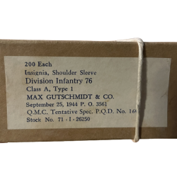 Patch, 76th Infantry Division, Battle of the Bulge, Sept. 1944