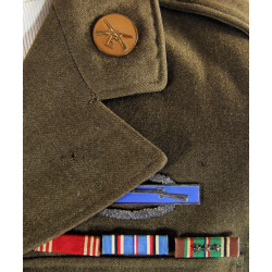 Coat, Wool, Serge, Pvt. Stanley Kozloski, Co. E, 28th Inf. Reg., 8th Infantry Division