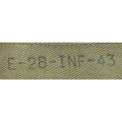 Coat, Wool, Serge, Pvt. Stanley Kozloski, Co. E, 28th Inf. Reg., 8th Infantry Division