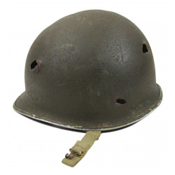 Casque M1, 5th Infantry Division, impacté