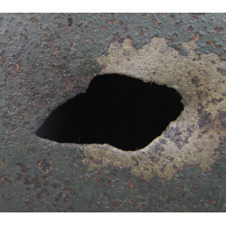 Casque M1, 5th Infantry Division, impacté